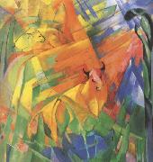 Franz Marc Animals in Landscape (mk34) oil painting picture wholesale